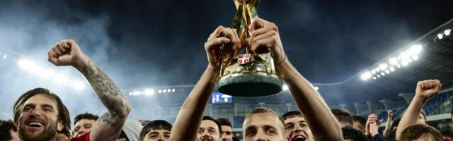 Ludilo za pamćenje: Zvezda proslavila duplu krunu kao nikad pre, Katai odneo pehar na Sever! /VIDEO/
