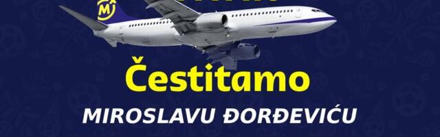 Mozzartov avion za Katar dobio novog putnika: Golovima do puta iz snova i bodrenja Srbije u Dohi