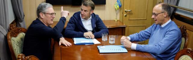 MAKRON, STARMER I MERC ZA PLAN ZA UKRAJINU UZ DOZVOLU EVROPE I NATO! Jelisejska palata prenela poruku lidera Francuske, Nemačke i Velike Britanije (FOTO)