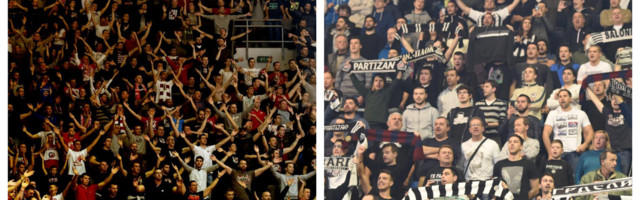 OVO SE NE VIĐA ČESTO! Kad crveno-beli čestitaju Partizanu na Saletovoj trojci za evropsku titulu, a crno-beli im uzvrate!