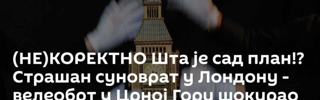 (НЕ)КОРЕКТНО Шта je сад план!? Страшан суноврат у Лондону - велеобрт у Црној Гори шокирао антисрбе