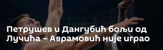 Петрушев и Дангубић бољи од Лучића – Аврамовић није играо
