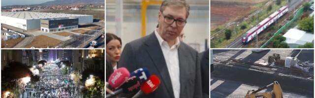 "ZAHVALAN SVIMA KOJI PODRŽAVAJU IZGRADNJU, A NE RUŠENJE SRBIJE!" Odzvanjaju reči predsednika Vučića: Ponosan na to koliko gradimo, Srbija ide napred, NEĆE STATI