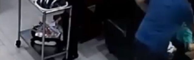 Ljubomorni muž divljao u restoranu (VIDEO)