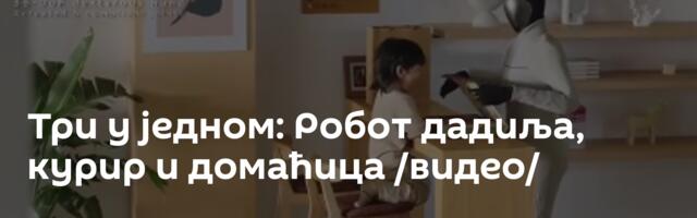 Три у једном: Робот дадиља, курир и домаћица /видео/
