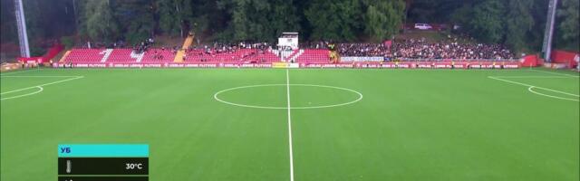 Fudbaleri pokisli na početaku meča Partizan - Zemun