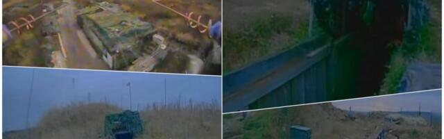 UKRAJINSKI DRONOVI SRAVNILI KONTROLNI PUNKT I SKLONIŠTE, RUSI NISU OČEKIVALI NAPAD: Pogledajte dramatičan snimak iz Sumske oblasti (VIDEO)