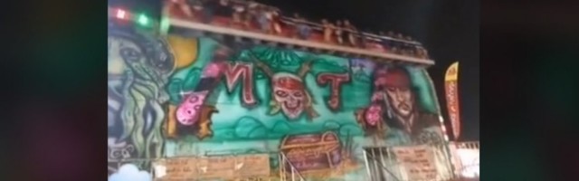 (ŠOK VIDEO) LUNA PARK IZ PAKLA: Ljudi usred vožnje ispadaju iz sprave koja se okreće velikom brzinom!