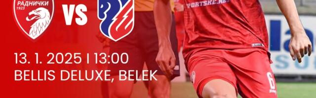 Fudbalere Radničkog 1923 danas očekuje prva utakmica na pripremama u Antaliji