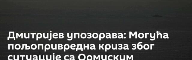 Дмитријев упозорава: Могућа пољопривредна криза због ситуације са Ормуским мореузом