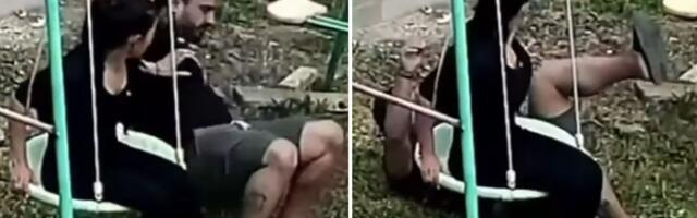 Darko Lazić hteo na ljuljašku, pa se slomio: Sigurnosne kamere uhvatile OVO, Kaćina objava nasmejala sve