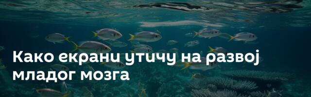 Како екрани утичу на развој младог мозга