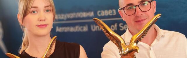 Kristina i Ivan osvojili Zlatnog orla drugi put: Proglašeni najbolji u vazduhoplovnom sportu Srbije