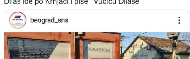 SNS CIRKUS Đilas ide po Krnjači i piše grafite?! (FOTO)