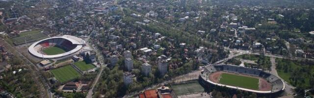 Photos you haven't seen before: Amazing shots of Red Star and Partizan stadiums taken from the air