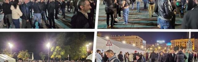 GRAĐANI USTALI PROTIV BLOKADERA! Miran skup na platou ispred Naradne skupštine zbog današnjeg TERORISTIČKOG NAPADA! (FOTO, VIDEO)