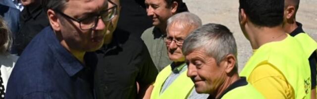 Vučić obišao radove na izgradnji puta "Osmeh Vojvodine", najavio "pakao za ministre"