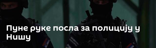 Пуне руке посла за полицију у Нишу