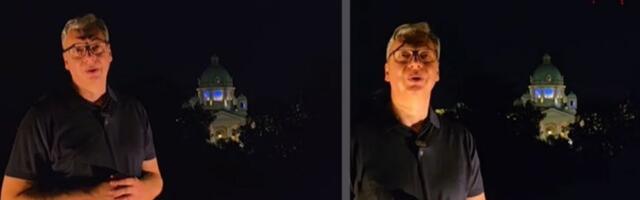 "DRON-ŠOU JE PREDIVAN, VIDIMO SE SUTRA"! Vučić još jednom pozvao narod na skup ispred Narodne skupštine! (VIDEO)
