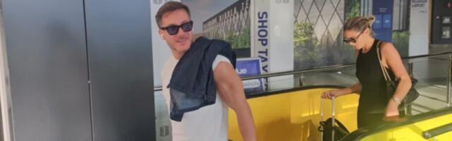 Saša Kovačević USLIKAN SA DEVOJKOM ZORANOM na beogradskom aerodromu, privukli svu pažnju prisutnih u potpuno opuštenom izdanju (FOTO)