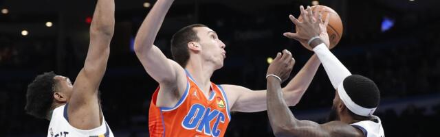 Dabl-dabl Pokuševskog nije bio dovoljan za trijumf Oklahome, Bogdanović sa 11 trojki vodio Jutu do pobede! /VIDEO/