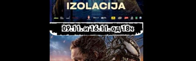 Izolacija i Venom III u subotu od 18 i 21 sat na bioskopskom repertoaru VIDEO