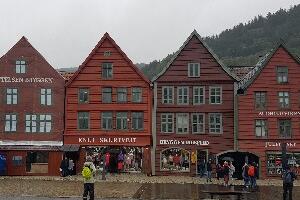 Берген, Норвешка, једног кишног дана