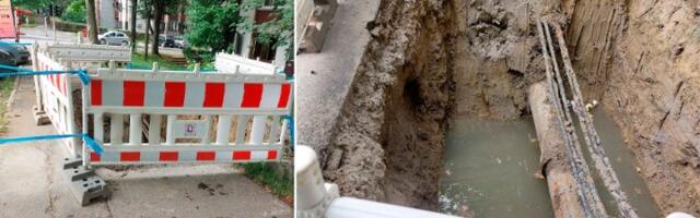 Sanacija u toku: Popravka oštećene cevi u Mirijevu (FOTO)