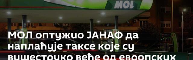 МОЛ оптужио ЈАНАФ да наплаћује таксе које су вишеструко веће од европских стандарда