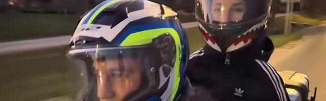 Devojka sa krilima na motoru! Nakon teškog perioda otišla u avanturu sa mužem: Snimak oduševio sve