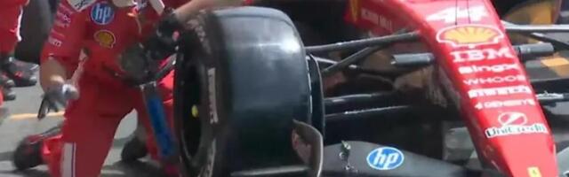 Zamalo stravična tragedija: Hamilton oborio mehaničara u boksu Ferarija, delile ga sekunde da ode pod točak!