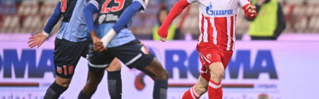 CRVENA ZVEZDA - VOJVODINA Crveno-beli svim silama krenuli u napad, sve manje vremena za šampiona, 0:1