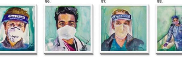 Umetnica je našla način kako da se bori protiv pandemije i odlučila je da nam prikaže heroje na prvoj borbenoj liniji