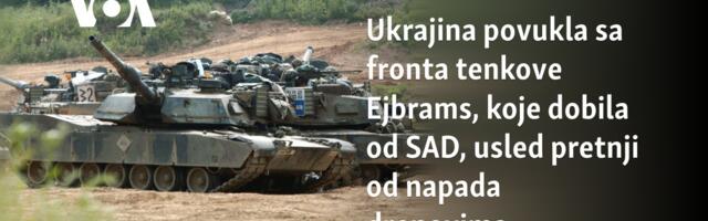 Ukrajina povukla sa fronta tenkove Ejbrams, koje dobila od SAD, zbog pretnji koje predstavljaju ruski dronovi