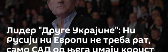 Лидер "Друге Украјине": Ни Русији ни Европи не треба рат, само САД од њега имају корист