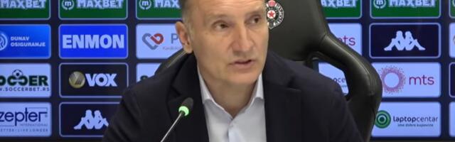 Novi trener Partizana nakon derbija upitan za očekivanja, pa pomenuo navijače: "Ono zaslužuje svaki respekt"
