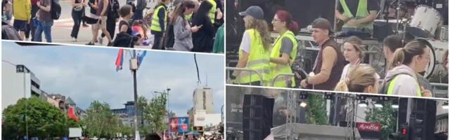 NAJJADNIJA ZLOUPOTREBA MALOLETNIKA U POLITIČKE SVRHE! 15 minuta tišine pa onda žurka: Sramne scene u Novom Sadu - OVO JE NASILJE I NAD STRADALIMA (video)