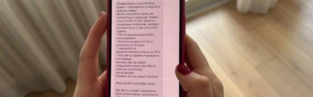 SMS o kaznama i suspenziji vozačke dozvole stigao i Nišlijama – „Putevi Srbije“ upozoravaju na prevaru