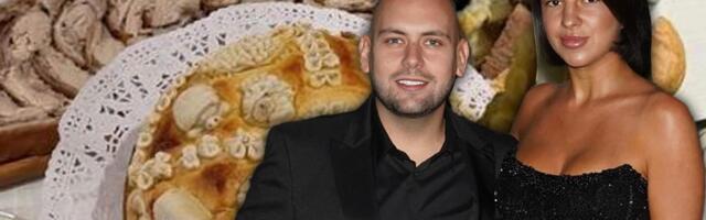 POGLEDAJTE SLAVSKU TRPEZU ĐANIJEVOG MLAĐEG SINA: Trajković proslavlja Aranđelovdan, a na stolu nema šta nema (FOTO)