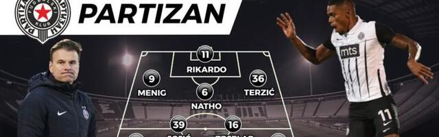PARTIZAN - TIM ZA DERBI: Miletić položio test na beku, Marković ustupa mesto bonusu