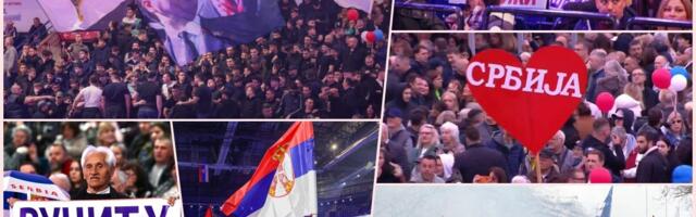 SNAŽNE PORUKE PODRŠKE PREDSEDNIKU VUČIĆU! Građani još jednom pokazali KOGA biraju i zbog čega na velikom skupu u Areni, pogledajte veličanstvene prizore! (FOTO)