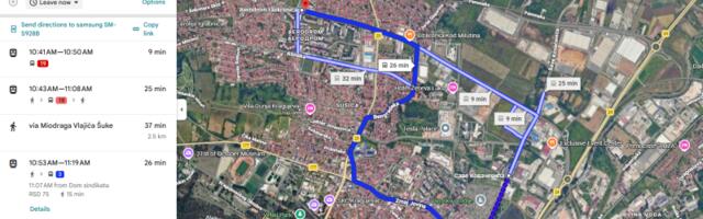 Google Maps navigacija u Kragujevcu ažurirana za javni  prevoz