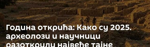 Година открића: Како су 2025. археолози и научници разоткрили највеће тајне прошлости