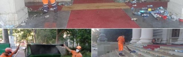 (FOTO) OVO JE DEO HAOSA KOJI SU HULIGANI OSTAVILI ZA SOBOM! Dok se država bori za živote građana, ONI RUŠE I PALE!