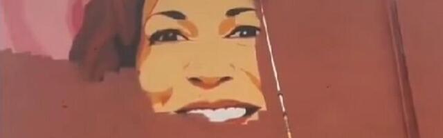 U Prištini prefarbali mural posvećen Kamali Haris (VIDEO)