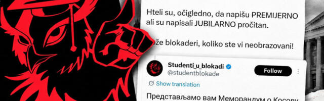 Објава „Студената у блокади” о Косову и Метохији постала предмет подсмеха