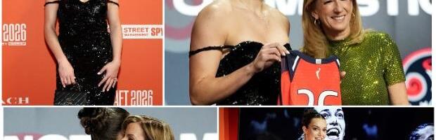 SRPKINJA BLISTALA U ELEGANTNOJ CRNOJ HALJINI! Anđela nije skidala osmeh sa lica na svečanoj ceremoniji WNBA drafta! Roditeljima se zahvalila na srpskom jeziku!