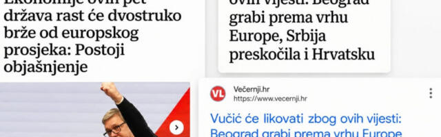 Вучић склоњен из наслова али истина остала у линку: Србија економски прескочила Хрватску