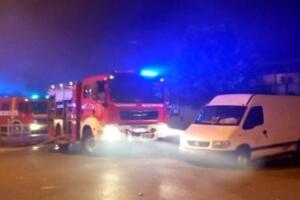 Велики пожар у Београду, горе бараке у Устаничкој улици