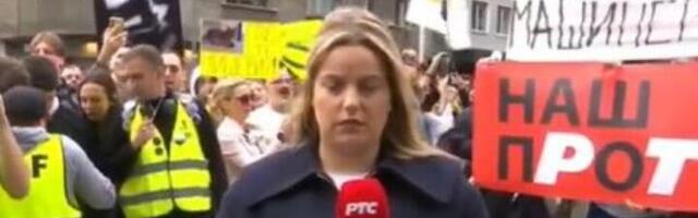 Reporterka RTS izveštava sa blokada, građani NEGODUJU (VIDEO)